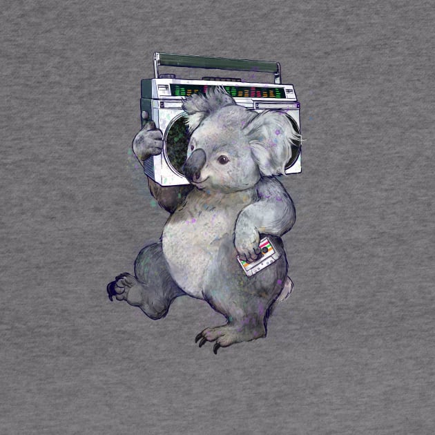 Boombox Koala by LauraGraves